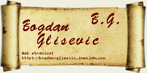 Bogdan Glišević vizit kartica